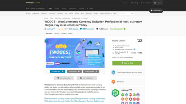 Download WooCommerce Currency Switcher